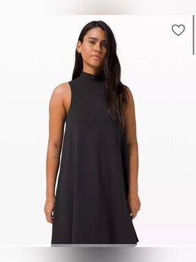 Lululemon All Aligned Mock Mini Dress Black Small